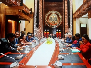 Prezidente da Republika, simu ekipa dialogu husi partidu FRETILIN ne&#039;ebe lidera husi Sekretariu Jeral, Dr. Mari Alkatiri, (24/01)