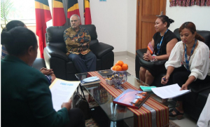 Country Director Plan International Timor-Leste (PITL), Dillyana Ximenes ho ekipa hala&#039;o enkontru ho Prezidente Republika, Jose Ramos Horta.