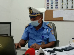 Komandante Departamentu Tránzitu Munisípiu Dili, inspetór Domingos Sarmento Gama.