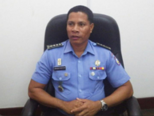 Xefe Departamentu Relasaun Públika Polísia Nasionál Timor-Leste (PNTL), Superintendente Xefe Armando Monteiro.