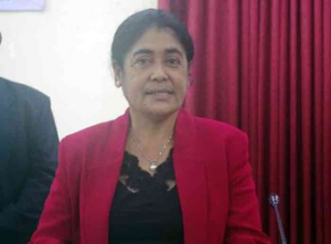 Ministra Saúde, Odete Maria Freitas Belo.