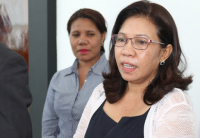 Vise Ministra Finansas, Sara Lobo ko'alia ba jornalista sira