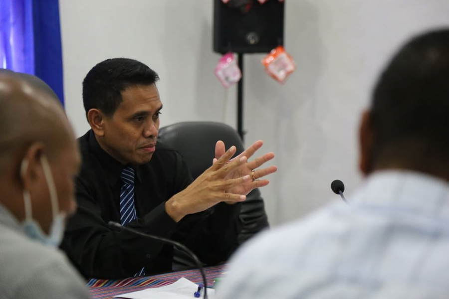 Ministru Administrasaun Estatal, Miguel Pereira de Carvalho ko&#039;alia iha sorumutuk ruma iha kna&#039;ar fatin