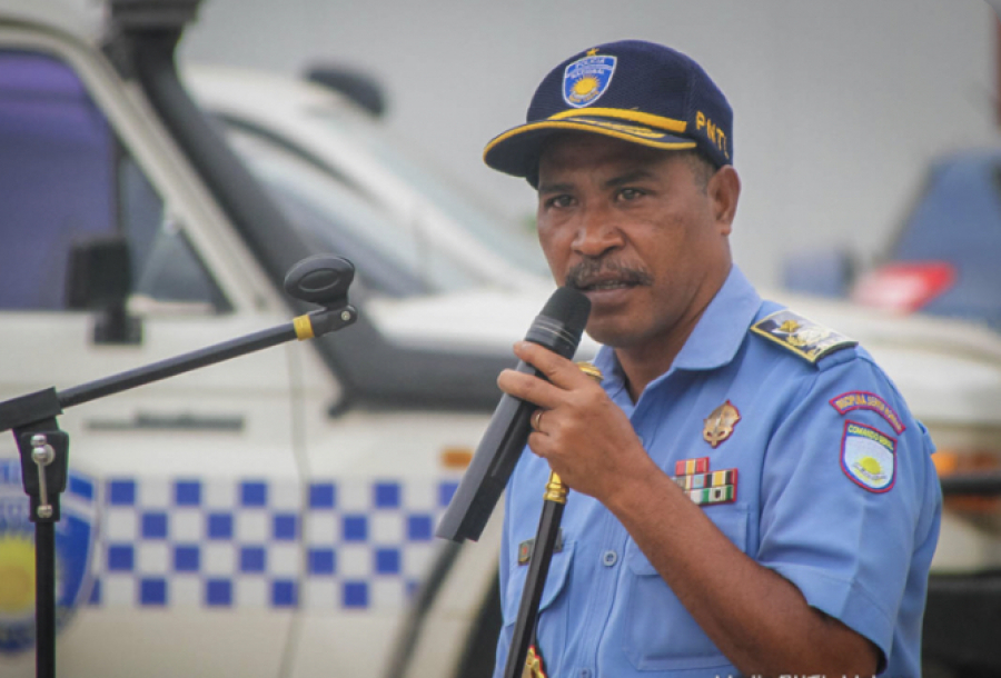 Komadante Jerál Polísia Nasionál Timor-Leste (PNTL), Komisáriu Faustino da Costa.