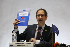 Membru Parlamentu Europeu (MPE) no Xefe Misaun, Domènec Ruiz Devesa.