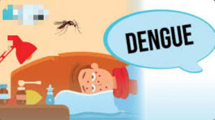 Ilustrasaun ema ne’ebé sofre moras dengue.