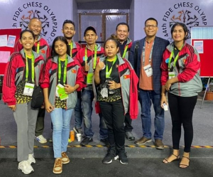 Atleta Timoroan sira ne’ebé partisipa Olimpiade Xadrez Mundiál 2022 nian, Chennai-Índia. 