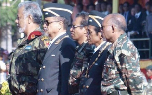 East Timor Hero for Independence (from Left to right) Kay Rala Xanana Gusmao, Ma Huno, Taur Matan Ruak, Lu Olo and Lere Anan Timur in national veteran day 
