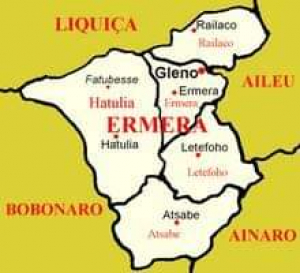 Mapa munisípiu Ermera.