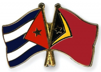 Bandeira Nasaun Kuba ho Republika Demokratika Timor-Leste. 
