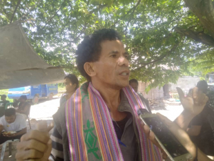 Intelektual Timor-Leste, Adolfo da Silva ko&#039;alia hela ba média sira iha Suku Uailili, Baukau, doming (23/01).