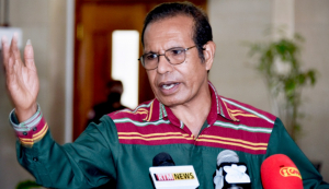 Primeiru Ministru Taur Matan Ruak ko&#039;alia ba Jornalista sira iha Palasiu Prezidensial, Dili (14/1)