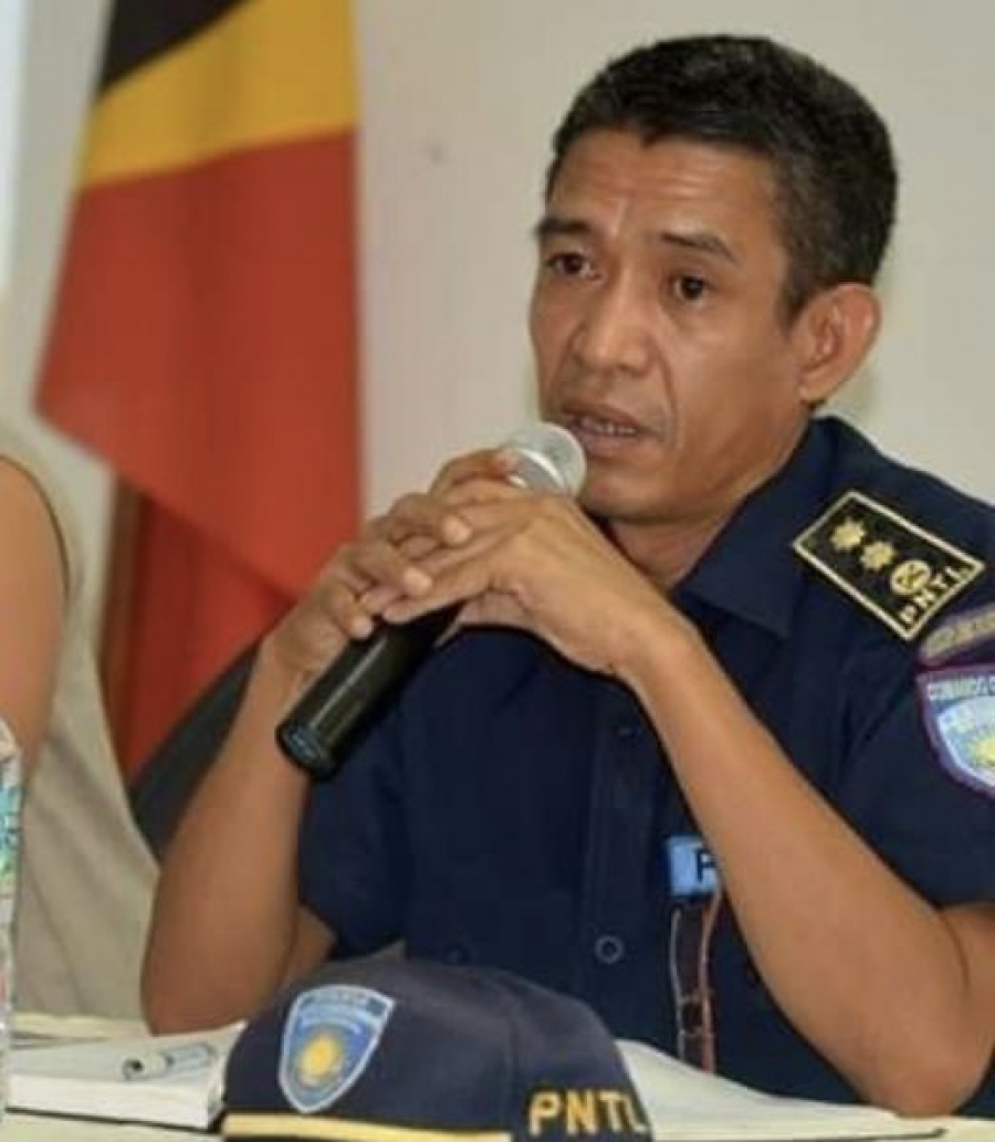 Komadante Polísia Nasionál Timor Leste (PNTL) Munisípiu Ermera, Superintendente Ludgério Lay.