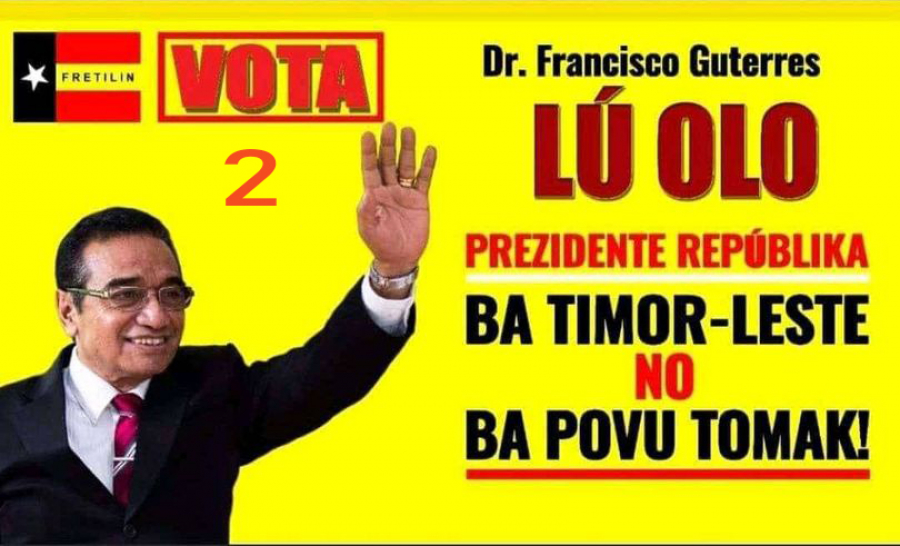 Kandidatu Prezidente Repúblika (PR) períodu 2022-2027, Francisco Guterres ‘Lú Olo’.