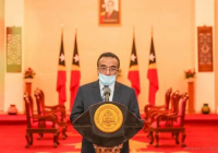 Prezidente Republika (PR) Francisco Guterres Lu Olo hato'o hela mensajem ba povu Timor-Leste kona-ba Covid-19 iha tempu balun ba kotuk.