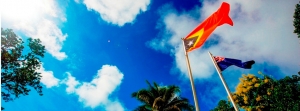 Bandeira Australia ho Timor Leste