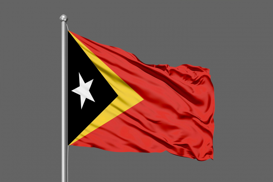 Bandeira Nasional Timor-Leste.