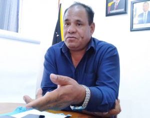 Prezidente Komisaun Regulador Arte Marsiais, Octávio da Conceição ko&#039;alia ba Jornalista Tempo Timor iha nia kna&#039;ar fatin iha Dili (18/8)