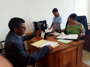 Porta Voz Koligasaun foun entrega karta indizitasaun PM ba IX Governu ba iha gabinete Prezidente da Republika, Dili (10/3)