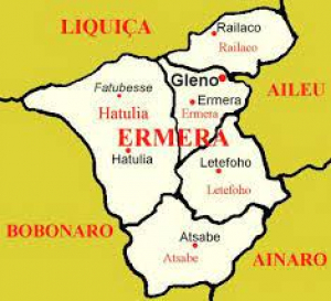 Mapa Munisipiu Ermera.