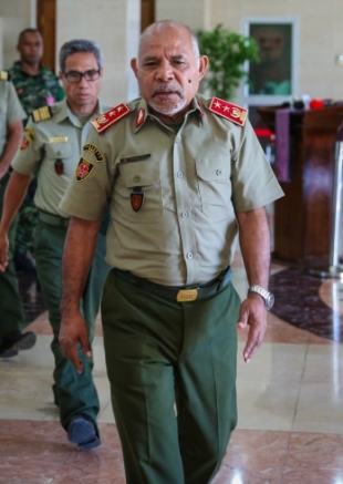 Komandante F-FDTL, Major Jeneral Lere Anan Timur iha Palasiu Prezidencial 