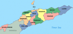 Mapa municipiu sira iha Timor Leate