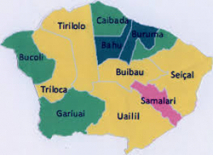 Mapa postu Baukau ho nia suku sira