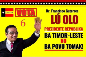 Kandidatu ba Prezidente Repúblika Períodu 2022-2027, Francisco Guterres ‘Lú Olo’.