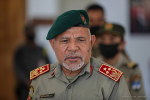 Xefe Estadu Maiór Jeneral FALINTIL-Forsa Defeza Timor-Leste( FDTL), Tenete Jeneral Lere Anan Timur.
