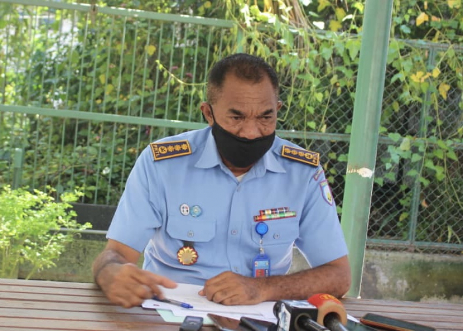 Portavoz Komandu Jerál, Polísia Nasionál Timor-Leste (PNTL), Superintendente Xefe Arnaldo de Araujo.