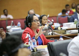Deputada Bankada Frente Revolusionáriu Timor-Leste no Independente (FRETILIN), Maria Angelica Rangel.