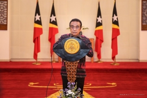 Prezidente da Republika, Dr. Francisco Guterres Lu Olo dekreta Estadu Emerjensia iha palasiu Prezidensial, Dili 