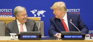  Sekretário-Jeral ONU, António Guterres ho Prezidente Estadus Unidus Amerika, Donald Trump partisipa iha briefing Global Call to Protected Religious Freedom. (23 Setembro 2019).