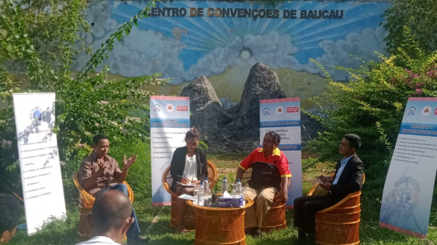 Sekretáriu Estadu Kooperativa (SEKoop), Elizário Ferreira, hetan entrevista iha Baukau.
