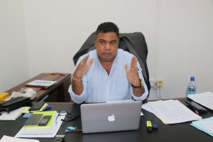 Ministru Agrikultura e Peska, Joaquim Jose Gusmao dos Reis Martins iha nia kna&#039;ar fatin