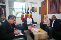 CEO Timor Resource, Sullen Osborne ho ekipa reuniaun hela ho Prezidente Repúblika (PR), José Ramos Horta iha palasiu prezidensial, Bairo-Pite, kuarta (26/10). 