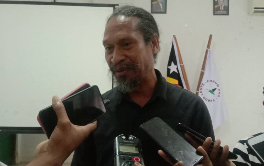 Diretór Ezekutivu Forum Organizasaun Naun Governamentál Timor-Leste (FONGTIL), Valentin da Costa Pinto.