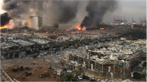 Fatin explozaun iha Portu Beirut
