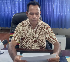 Diretór Jerál Sekretária Estadu Protesaun Sivíl (SEPS), Superintendente Polísia Ismael Babo.