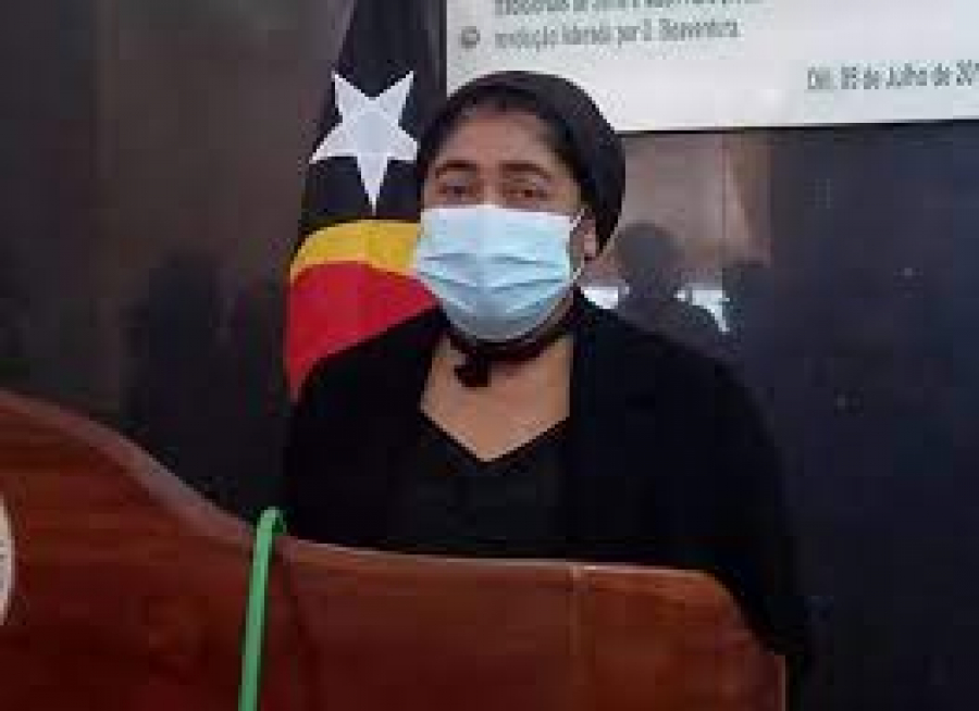 Ministra Saúde (MS), Odete Maria Freitas.