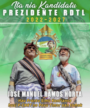 Prezidente Partidu CNRT, Kay Rala Xanana Gusmão ho Kandidatu Prezidente Repúblika 2022-2027, José Manuel Ramos Horta.