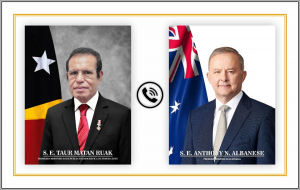 Primeiru Ministru (PM), Taur Matan Ruak (karuk), Primeiru Ministru Austrália, Anthony Norman Albanese.
