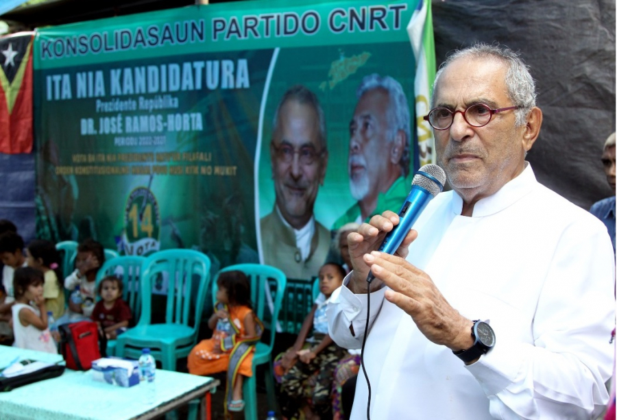 Kandidatu Prezidente Repúblika (PR) períodu 2022-2027, José Ramos Horta.