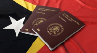 Passaporte Timor-Leste ne'ebe emite husi Ministeriu Justisa liuhusi DGRN. 
