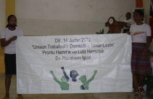 Uniaun Traballadór Doméstika Timor-Leste (UTDTL) selebra Hela loron mundial traballador demostika.
